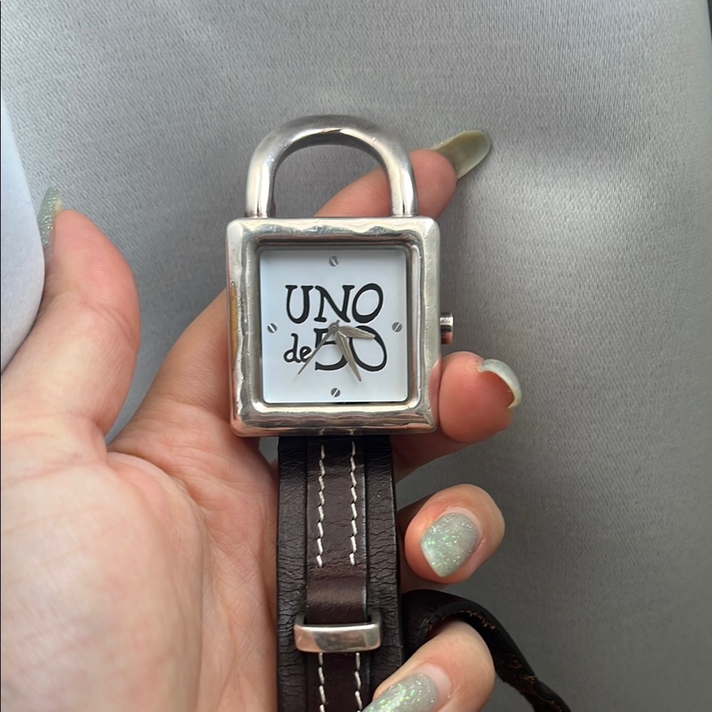 UNO de 50 Silver Wearable Watch